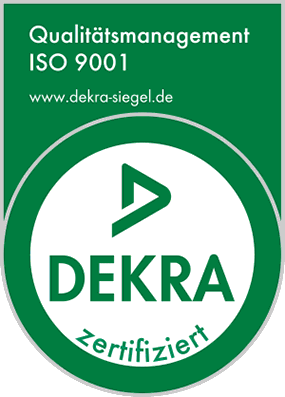 DEKRA Zertifikat Logo ISO 9001 für Blechbearbeitung